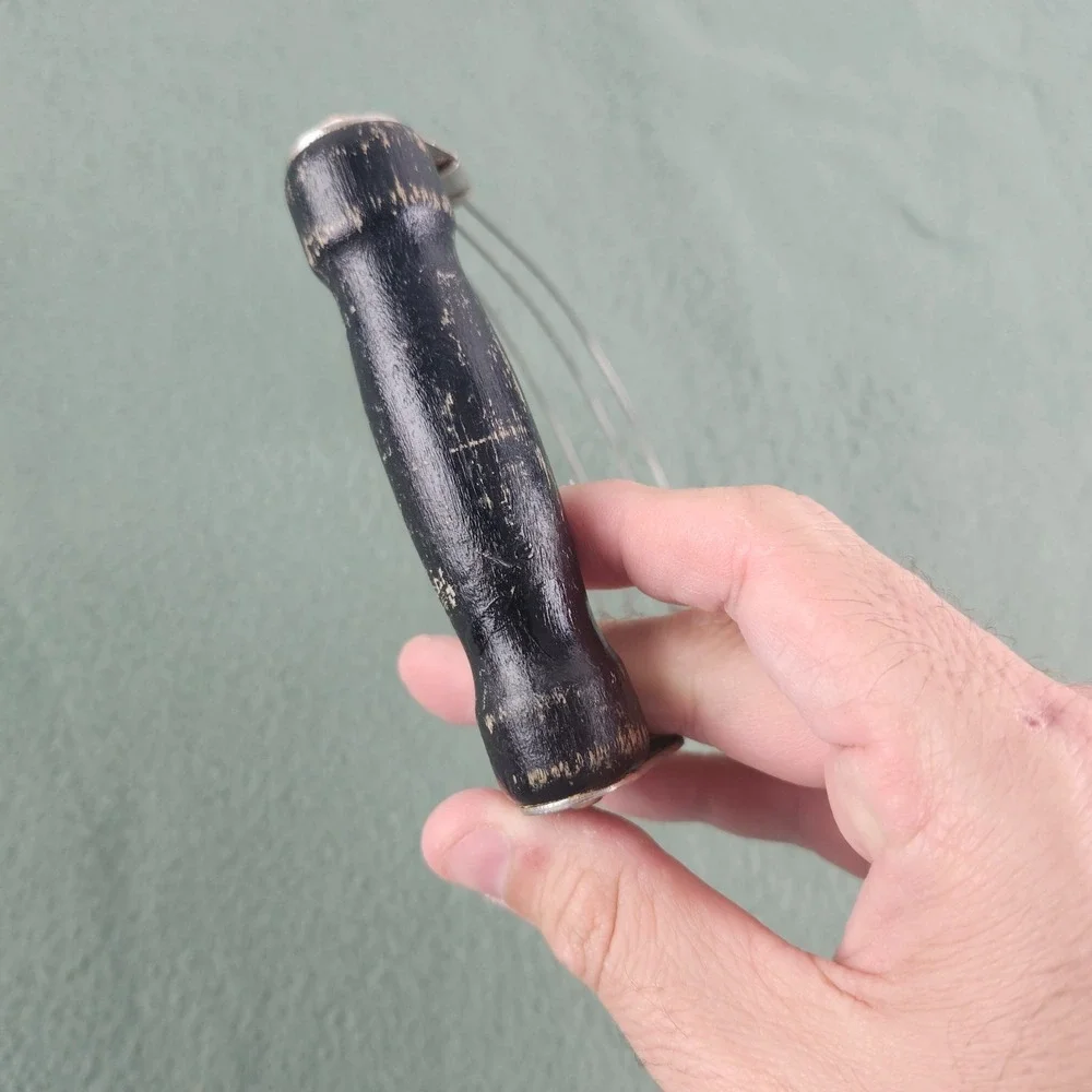 Vintage Androck‎ Wire Pastry Blender Pie Dough Cutter Black Wooden Handle USA